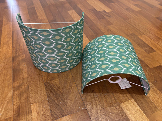 Aplique 30 x 25 tela ojo de perdiz verde