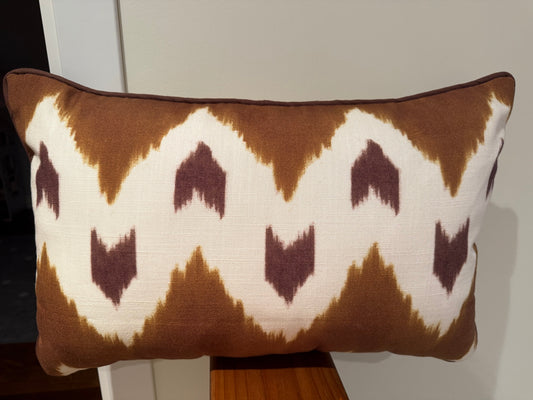 Cojín zig zag ocre