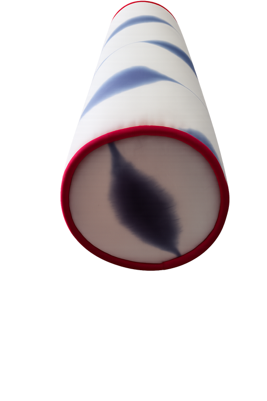 Cojín rulo Kumo azul