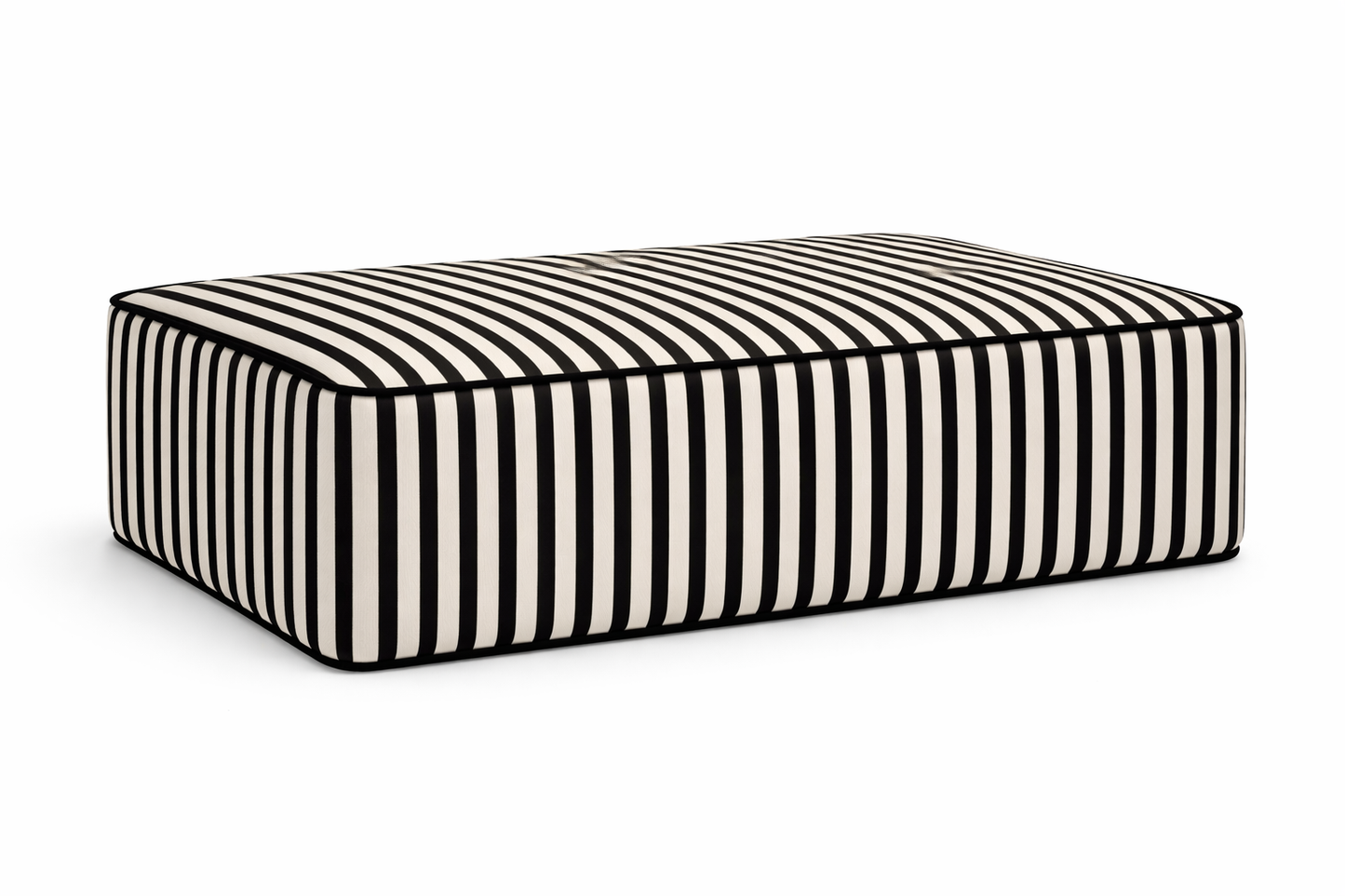 Mesa tapizada raya negra