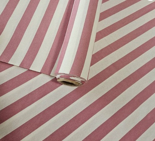 Plaid en tela de rayas gruesas