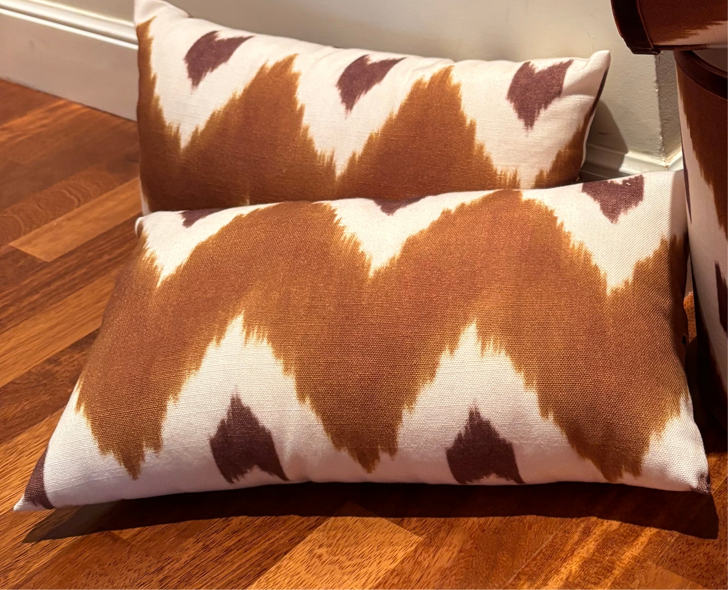 Cojín zig zag ocre