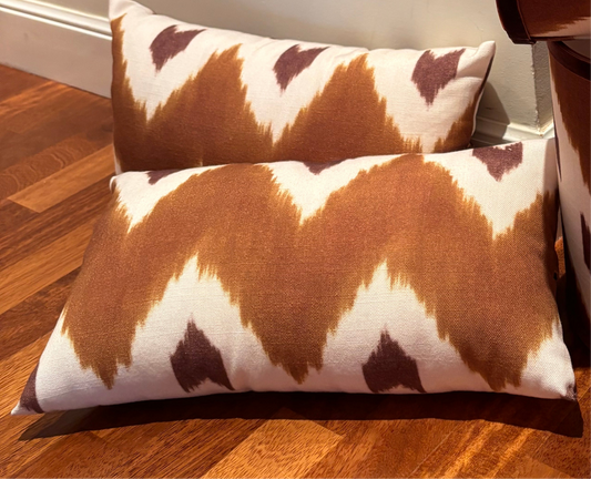 Cojín zig zag ocre