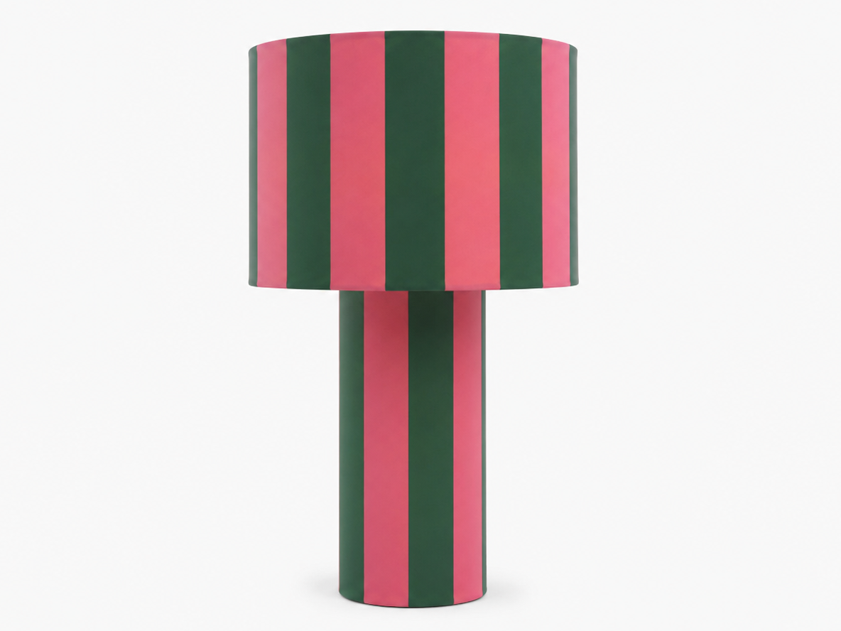 Lampara dúo raya ancha ROSA/VERDE