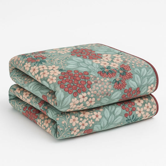 Plaid en tela fresas silvestres