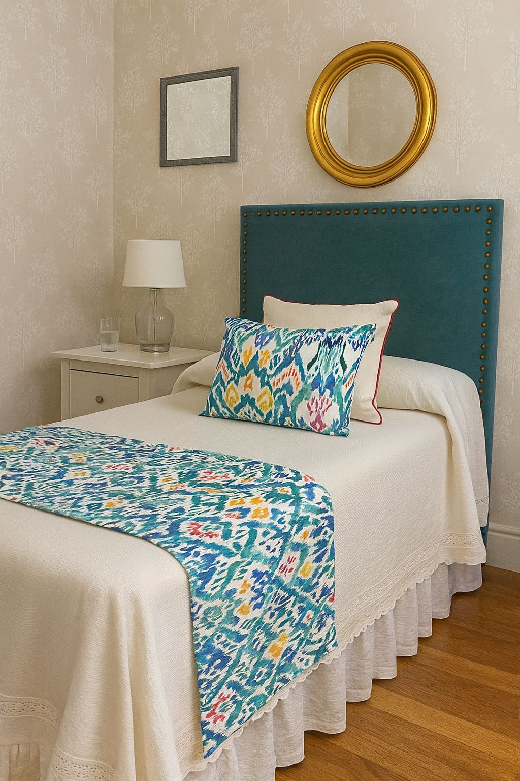 Plaid en tela Ikat Menorca